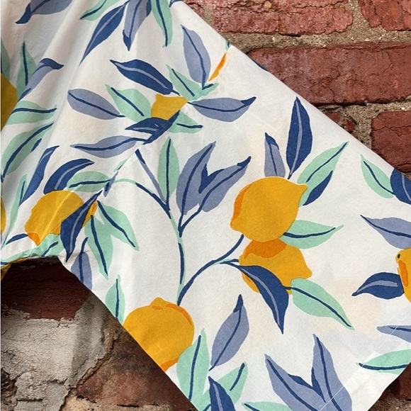 Printfresh Multicolor Lemon Print Kimono Cotton Robe - Picture 4 of 9